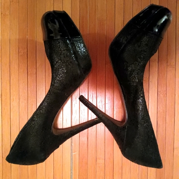Arturo Chang black high heel platform shoes - Picture 2 of 3
